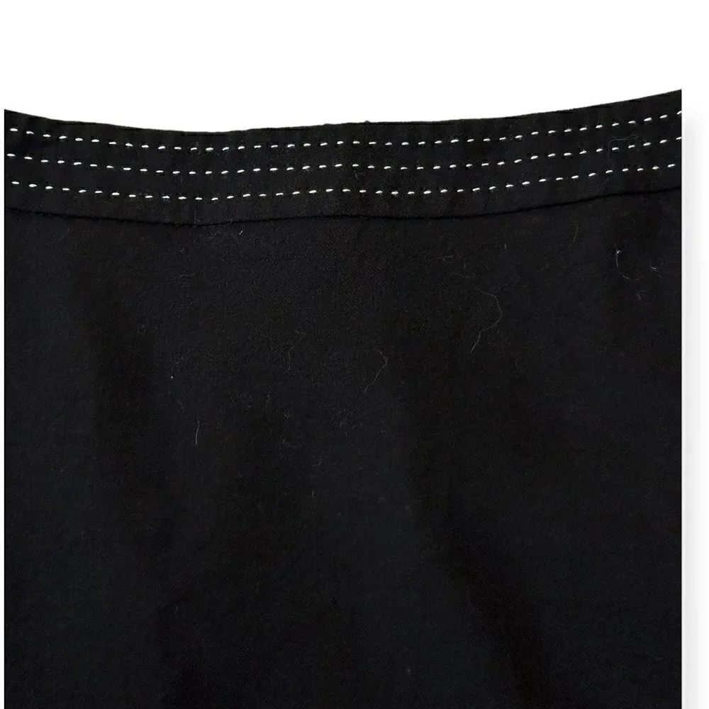 Boden Black Wool A line Mini Skirt, Size US12R,